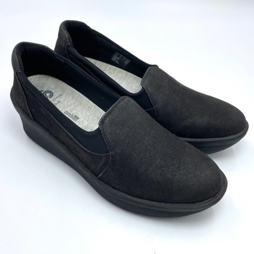 Clarks Cloud Steppers Loafers Wedge Shoes 8